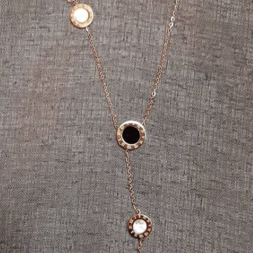 Stainless Steel Silver Roman Numerical chain